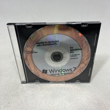 Microsoft Windows 7 Home w/SP1 32 Bit DVD 2011 Refurbished PC NO KEY 