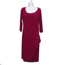 Tiana B Bodycon Ruffle Accent Knit Dress Size Medium
