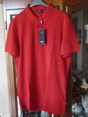 JOOP Herren Polo-Hemd, Polo-Shirt Kurzarm Baumwolle Rot Gr. L UVP 89,95 NEU