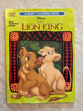 Vintage 1994 Golden Book Disney's The Lion King The Giant Coloring Book 3437 NEW