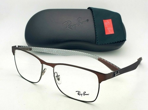NEW RAY-BAN RX-Able Occhiali Tech RB 8416 2915 55-17 Brown cornici in fibra  di carbonio | eBay