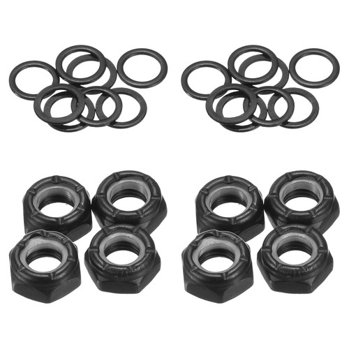 Kit écrous De Blocage Pour Skateboard Uxcell - Doré, 2 X 5/16", Essieu, Rondelles, Entretoise