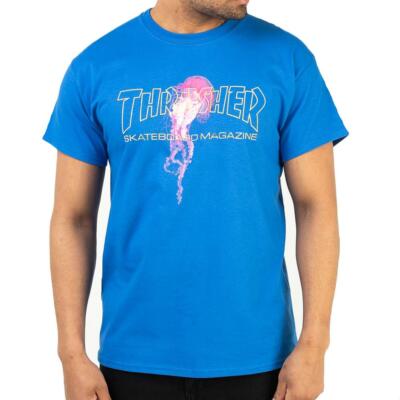T-Shirt Thrasher x Atlantic Drift Quallen königsblau
