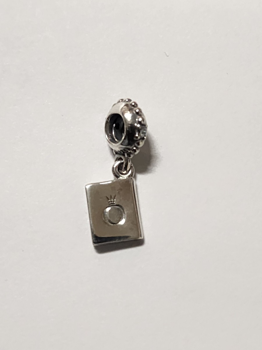 AUTHENTIC PANDORA ADVENTURE AWAITS PASSPORT DANGLE CHARM #791147CZ