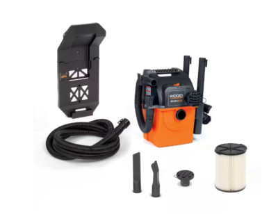 Ridgid 5-Gal Shop Vacuum Wet Dry Wall-Mount Vac Cleaner Blower Car Portable