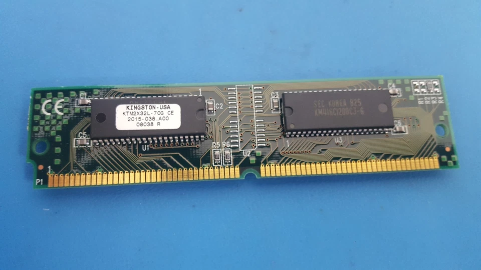 Memory Module, RAM, Kingston, KTM-2X32L-70G, 2MBX32, 70NS, GOLD, 72 PIN, SIMM - Image 2 of 4