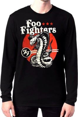 FOO FIGHTERS HEAVY METAL BAND Black Long Sleeve T Shirt