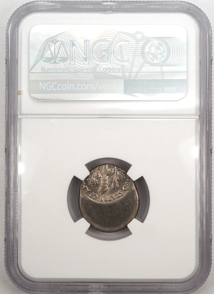 1988 D 10c Dime Struck 50% Off Center Mint Error NICE COIN NGC MS64 - Image 2 of 2