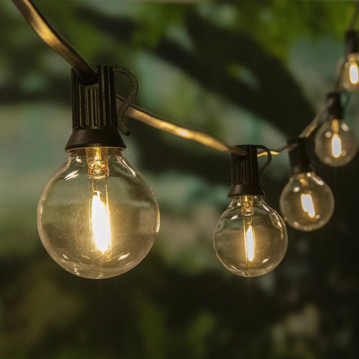 Outdoor Globe LED String Light For Patio Backyard Garden Porch Gazybo Party