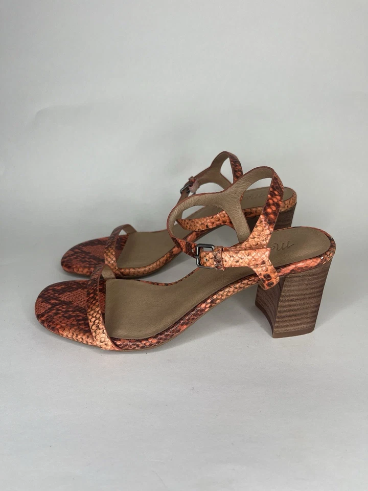 Madewell Zapatos Tacones Mujer Talla 6 Correa al Tobillo Cuero Superior  Foto 4 de 4