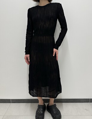 Missoni Mesh Black Midi Openwork Knit Dress | eBay