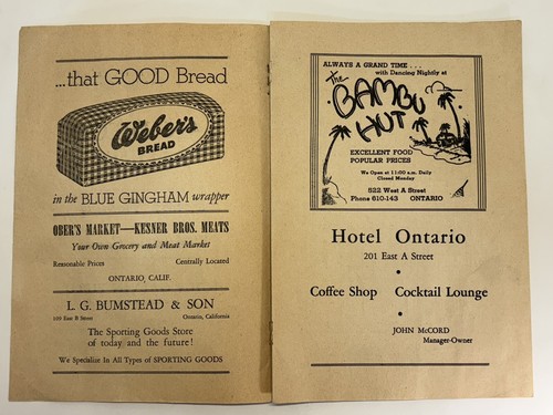 1948 offizielles Notenbuch & Programm San Diego Padres Frühlingstraining John Ritchey - Bild 3 von 12