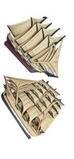 Vintage Clipper Nautical Plastic Sailboats Made In The USA