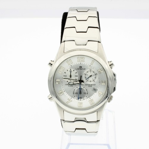 Orologio Cronografo LORENZ 3S10 25558 Multifunzione Quarzo acciaio uomo  111ve20 | eBay