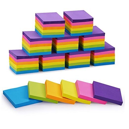 Bulk Sticky Notes 60 Pads 3x3 Inch 100 Sheets Per Pad Assorted Colors-image
