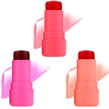 3Pcs Milk Cooling Water Jelly Tint Sheer Lip Cheek Stain Long Lasting Milk Jelly