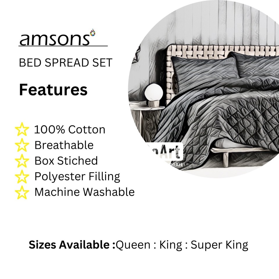 Bedspreads Queen Super King And King Size Duvet 100 Cotton Coverlet
