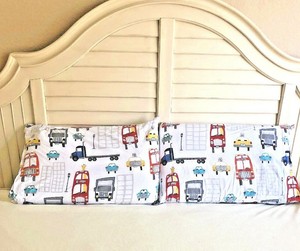 Pair Of Pottery Barn Kids Automobiles Pillow Case Trucks Cars