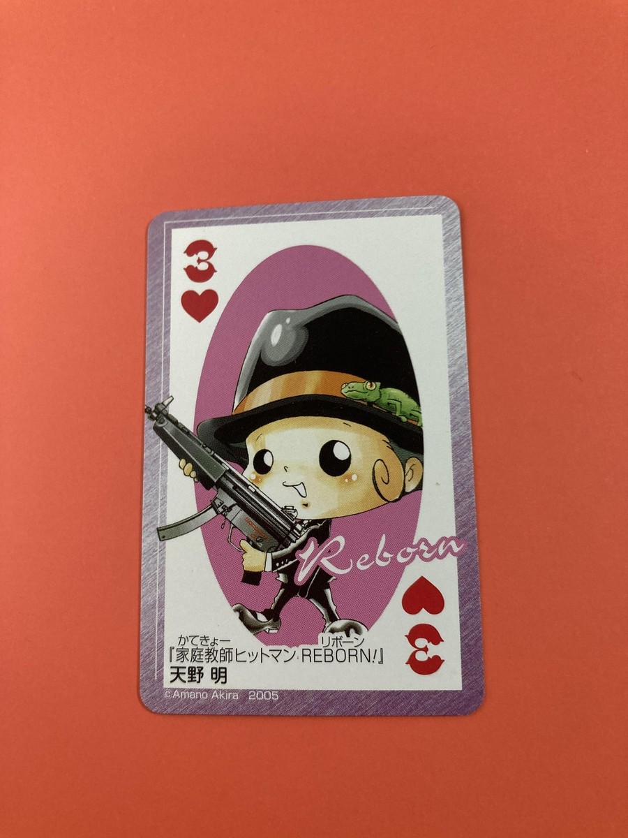 Katekyo Hitman Reborn Jump Playing Poker Mini card 3 Japanese Very