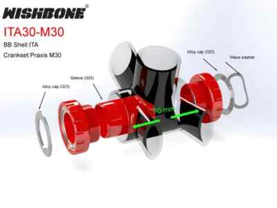 WISHBONE ITA30-M30 BB PRAXISWARKS用 WISHBONE ITA30-M30 ROADBIKE BOTTOM BRACKET PRAXIS M30 | eBay