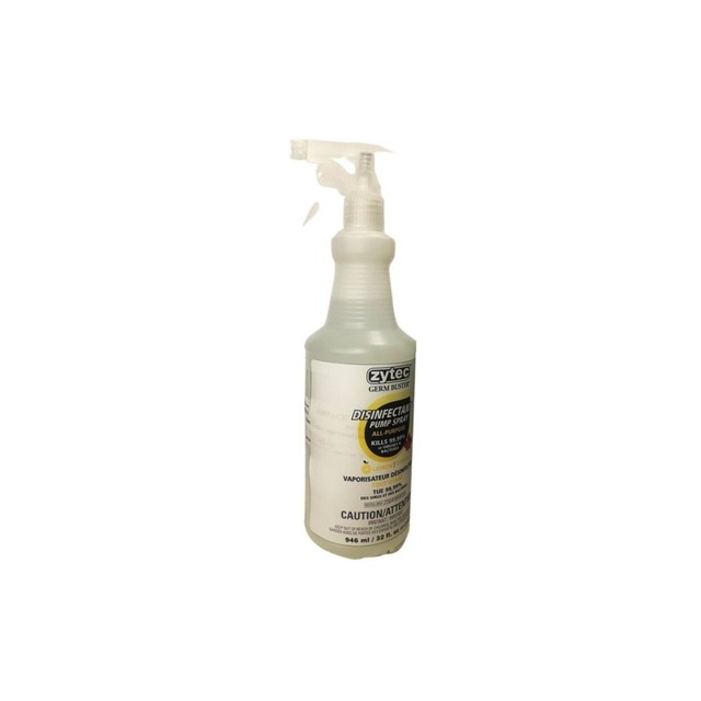 Zytec Disinfectant Spray With Pump Trigger Citrus Acid 946Ml for sale