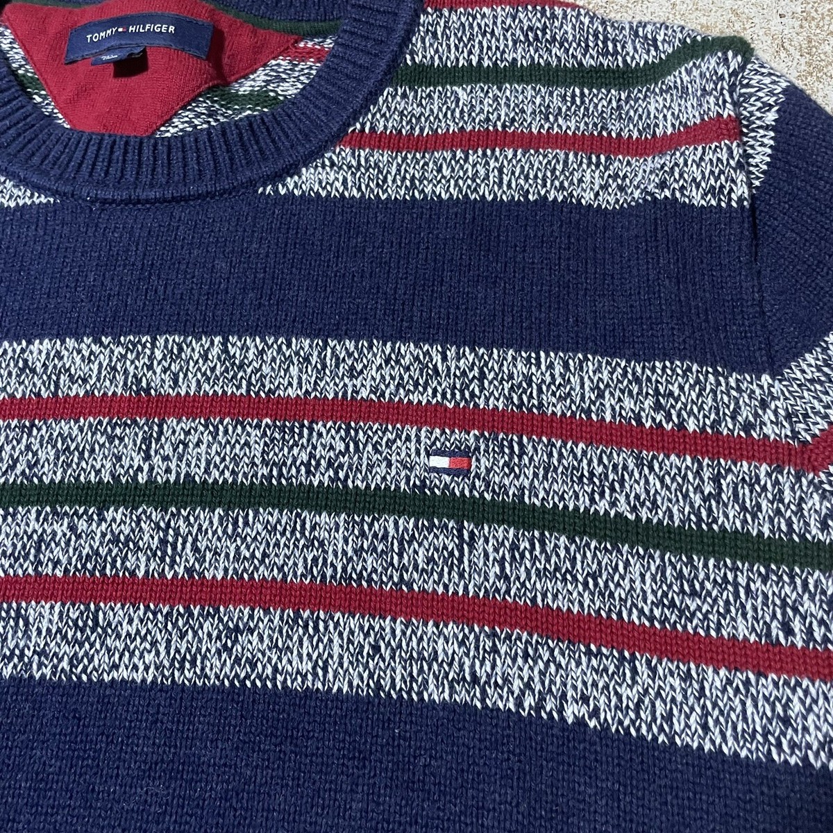 Tommy Hilfiger Mens Premium Crewneck Sweater Size L #27185 | eBay