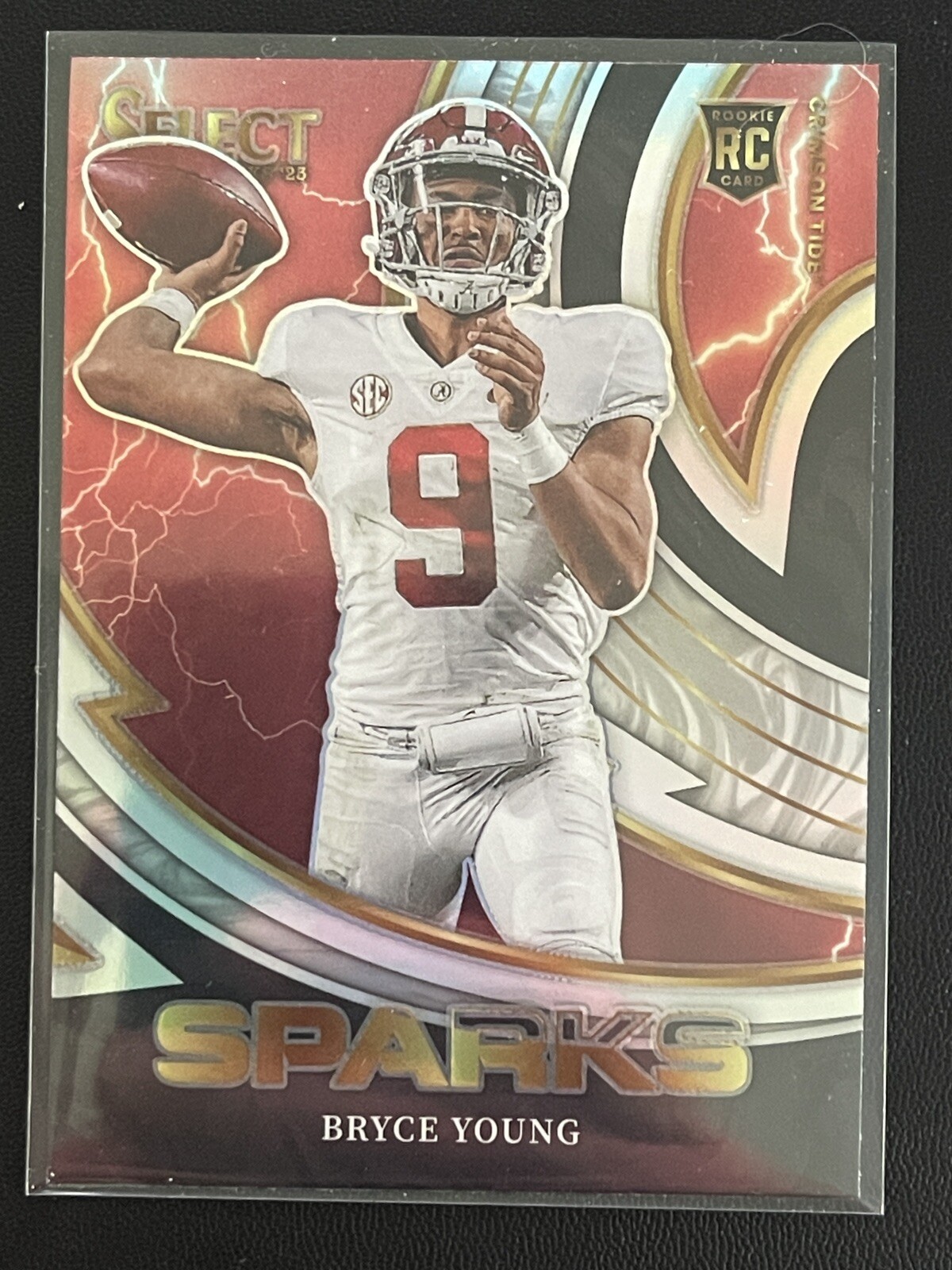 Bryce Young 2023 Select Draft Picks #SPR-BY Sparks Silver Prizm RC-Alabama