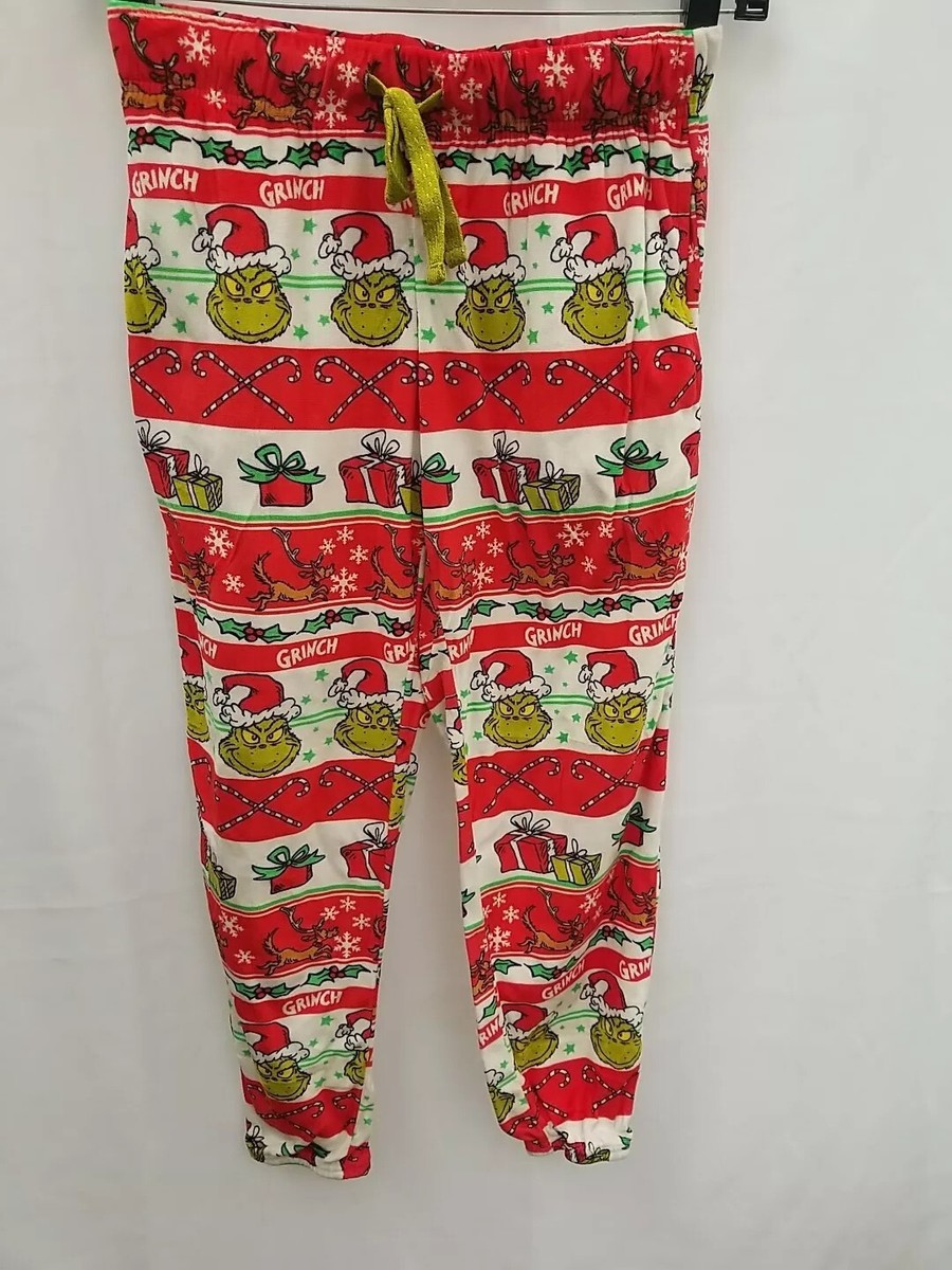 Childs Dr Seuss Grinch Christmas Pajama Lounge Pants, Size Small