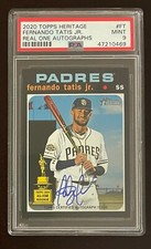 2020 Topps Heritage FERNANDO TATIS JR. Real One Auto PSA 9 ROA-FT Rookie Cup