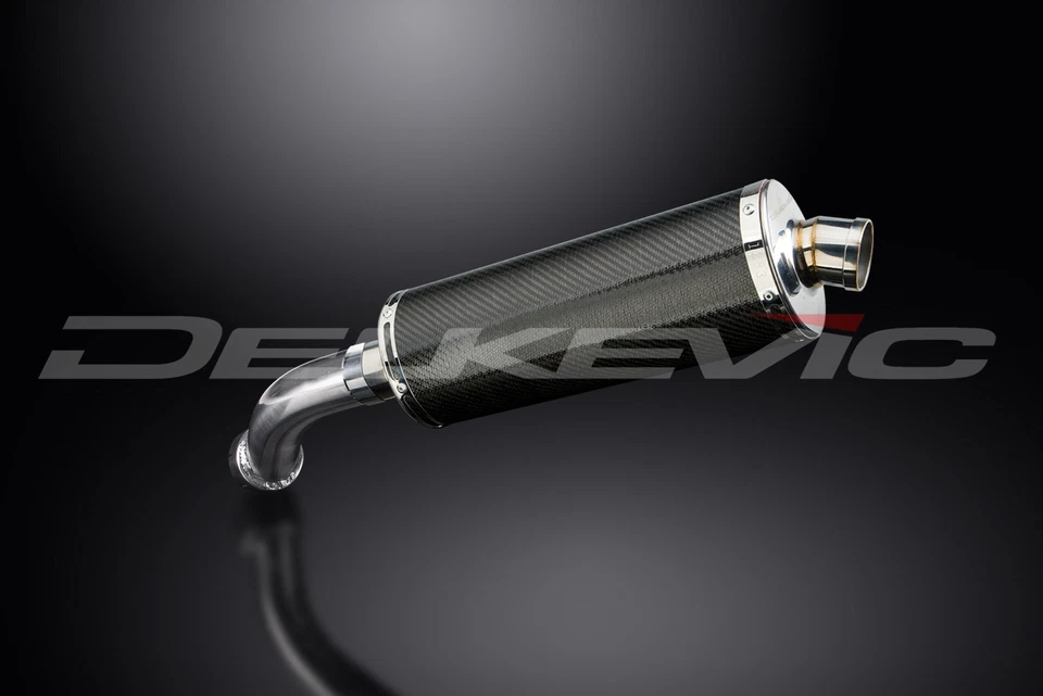 Kit silenciador escape carbono ovalado 14" deslizable BMW R1200GS 2008-2012 Foto 3 de 4