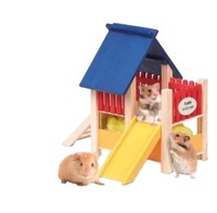 Nagerspielplatz,Nager Haus,Rutsche, Hamster, Haus,HöHle,BeschäFtigung,Karlie,Neu