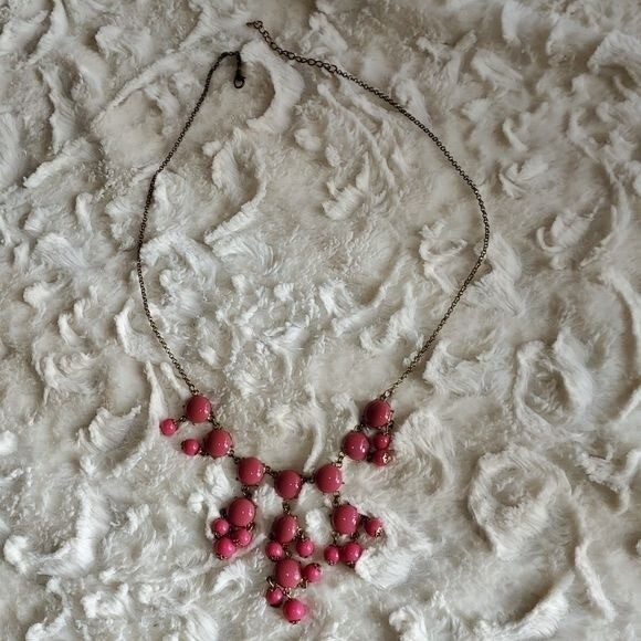 Statement Bubble BID Pink Necklace - image 2