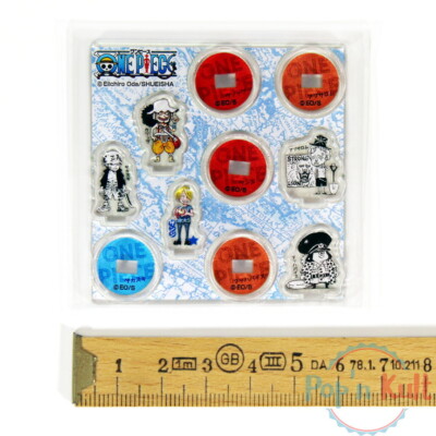 One Piece Jump Shop 5 Mini Acryl Ständer Sanji Usopp Absalom Vol 2 [JAP] NEU