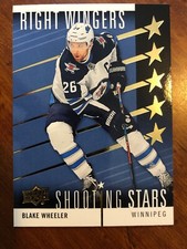 19-20 UD Series 1 Hockey Shooting Stars SSR-10 Blake Wheeler