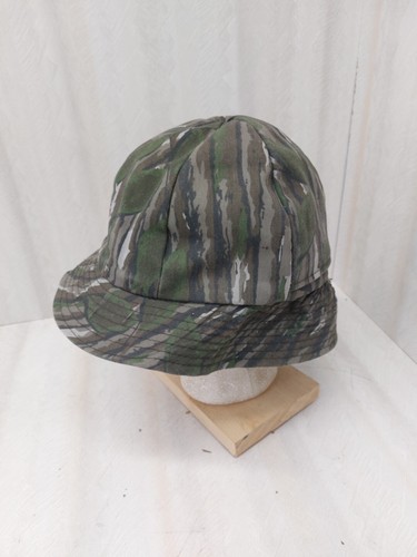 Vintage Adult Woodland Realtree Camo Reversible Bucket Hat Size S 1980's - Picture 4 of 12