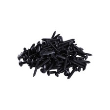 120Qty 8 x 1" Black Phillips Modified Truss Head Wood Screws Black