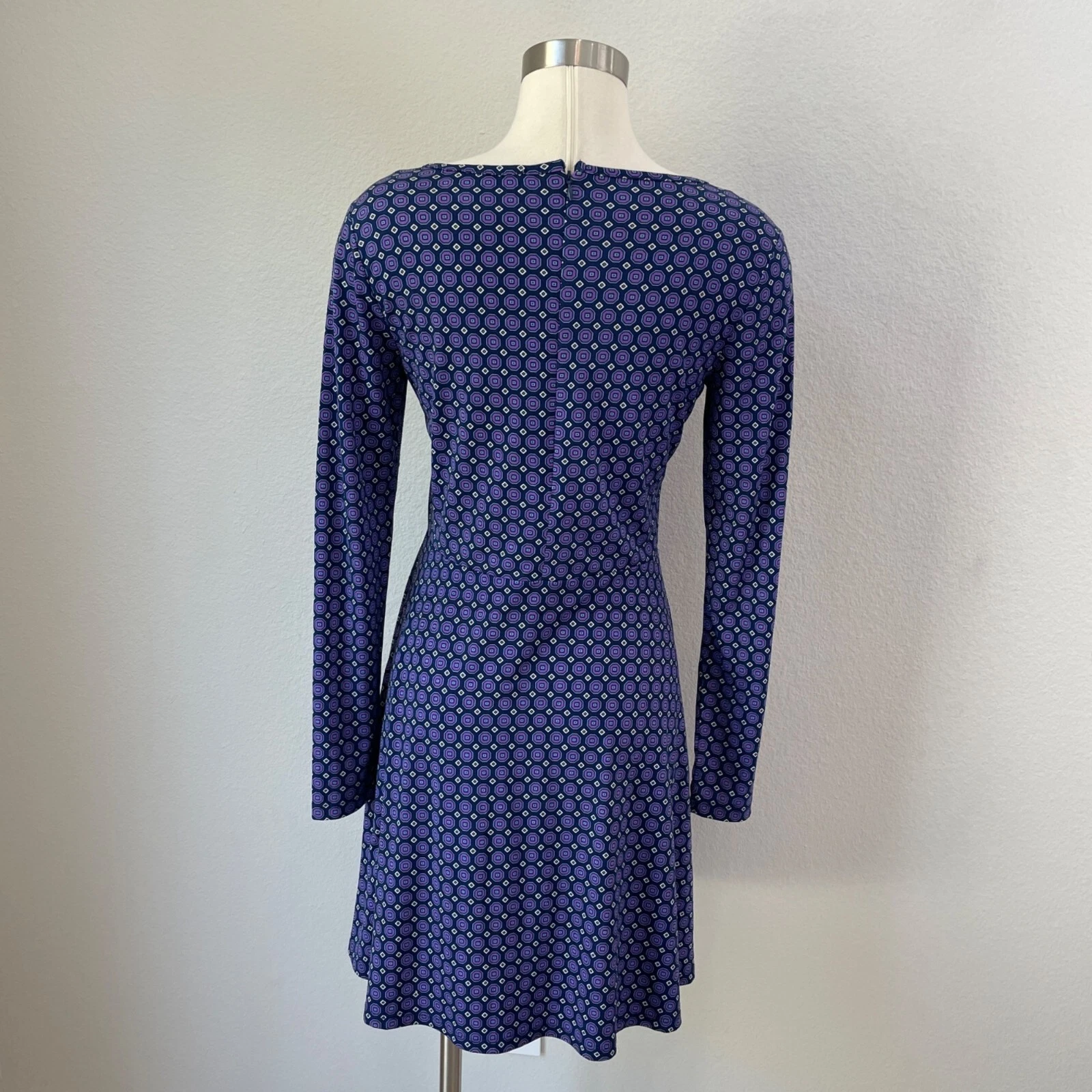 Abito donna Michael Michael Kors piccolo manica lunga stampa geometrica elasticizzato