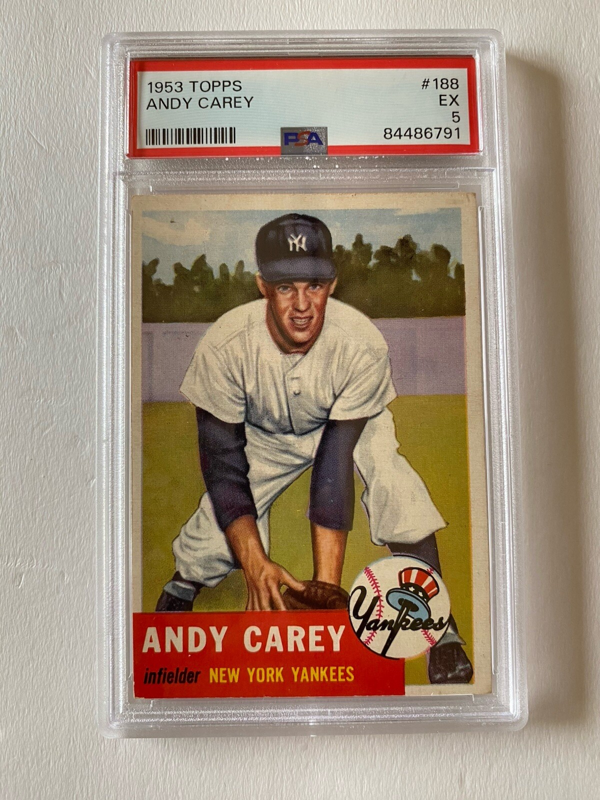 1953 Topps Andy Carey #188 PSA 5 Rookie RC