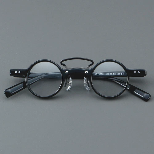 Acetat Retro Japanische Runde Lesebrille Herren Damen Lesebrille Brillengestell - Bild 4 von 18