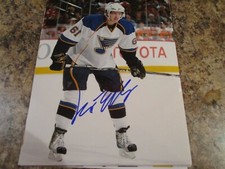 LARS ELLER SIGNED 8x10 GLOSSY PHOTO ST. LOUIS BLUES (A)