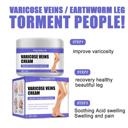2PCS Vein Care Fading Cream Varicose Veins Cream for Legs Veins Herbal Ointment - Picture 5 of 8