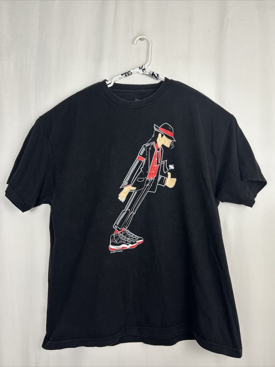 Bobby Fresh Mens XXL Short Sleeve Black T Shirt Michael Jackson 