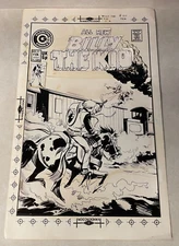 BILLY THE KID #107 comic ART original stat COVER 1974 WESTERN GUNFIRE TRAIN huge