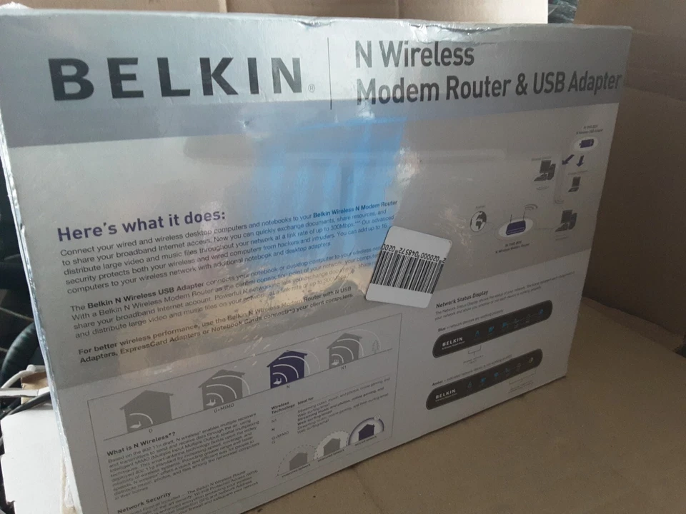 Belkin Wireless N Router and dongle B5DUK061 - Image 2 of 3