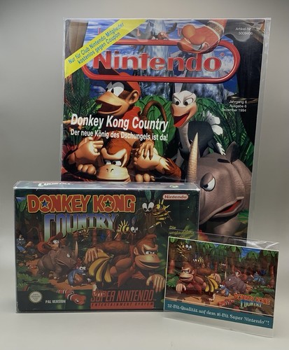 DONKEY KONG COUNTRY SNES CIB OVP + CLUB NINTENDO MAGAZIN 1994 - Bild 1 von 12