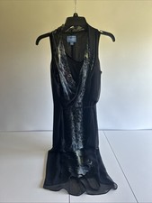 Simply Vera Women's Black Print Summer Tank Dress Size A