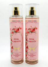 2-Pack Bath  Body Works PINK CHIFFON Fine Fragrance Mist 8 fl.oz