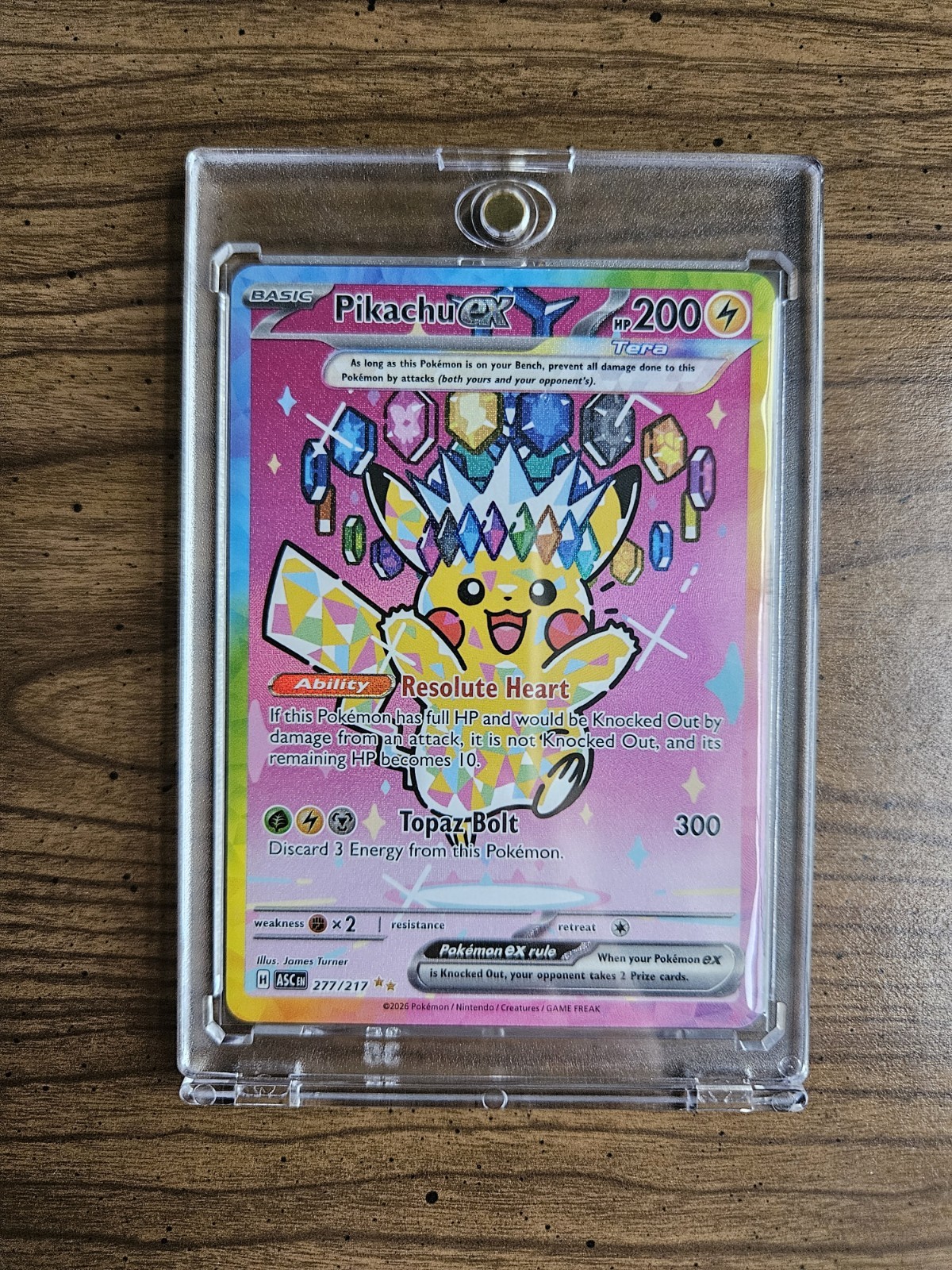 Pikachu ex 277/217 Me: Ascended Heroes Holo NM