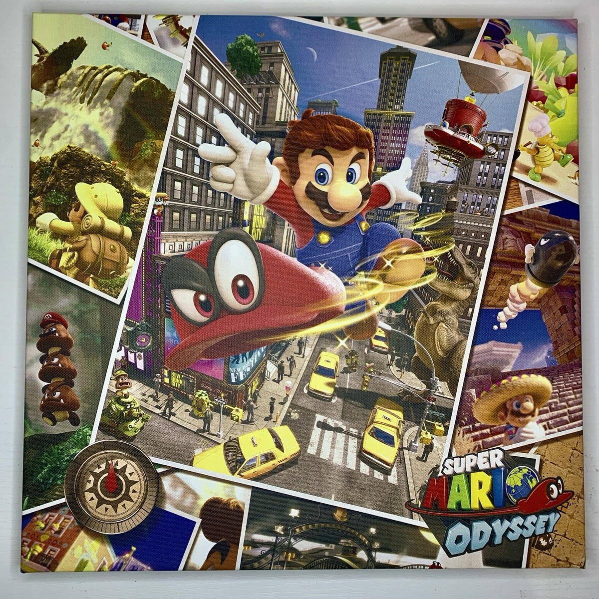 Super Mario Odyssey 12”x12” Official Nintendo Canvas Wall Print