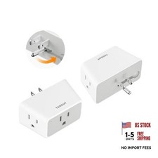 Multi Plug Wall Outlet Extender 2 Packs 3 3.4 X 2 X 1.9 Inch Pack Of 2 Gray